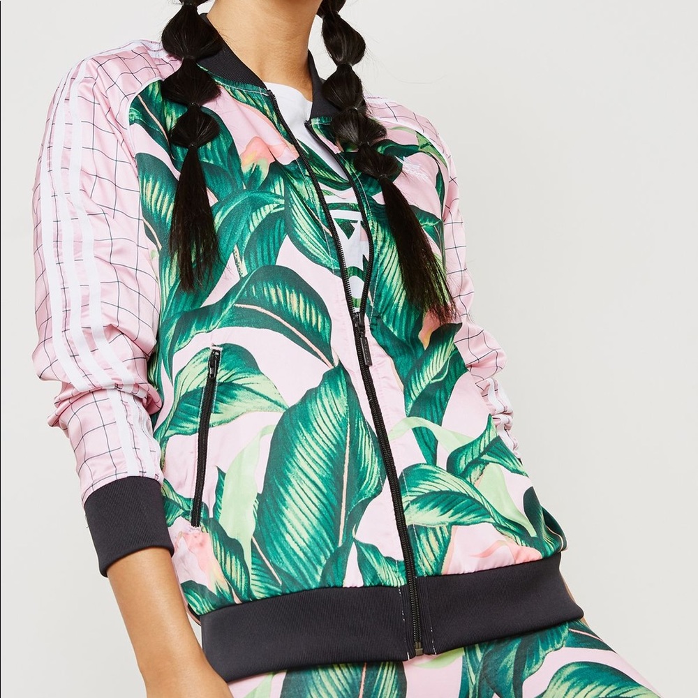 Adidas Farm Rio Tropical Palm Leaves XS Pink